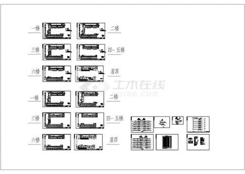 南方某公司宿舍樓群多聯(lián)機空調(diào)系統(tǒng)與安防系統(tǒng)一體化CAD施工設計